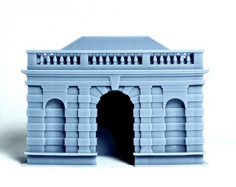 HO scale French style Pavilion building - 1:87 for Diorama modeling kit - Building#2
