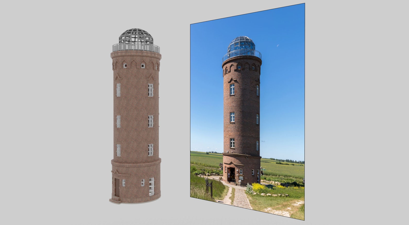 N Scale Peilturm Kap Arkona - 1:160 for Diorama Modeling Kit - Building ...