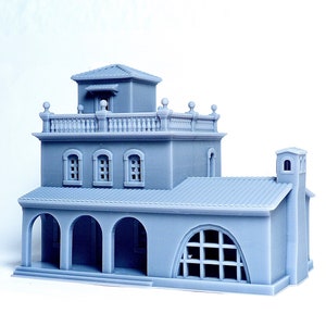 N scale Spanish style house - 1:160 for Diorama Modeling kit - Building#3B
