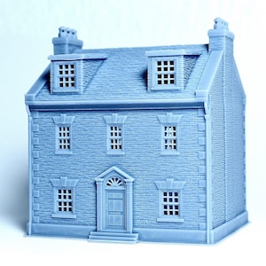 N scale British brick house - 1:160 for Diorama modeling kit - Building#11C