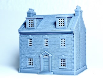 N scale British brick house - 1:160 for Diorama modeling kit - Building#11C