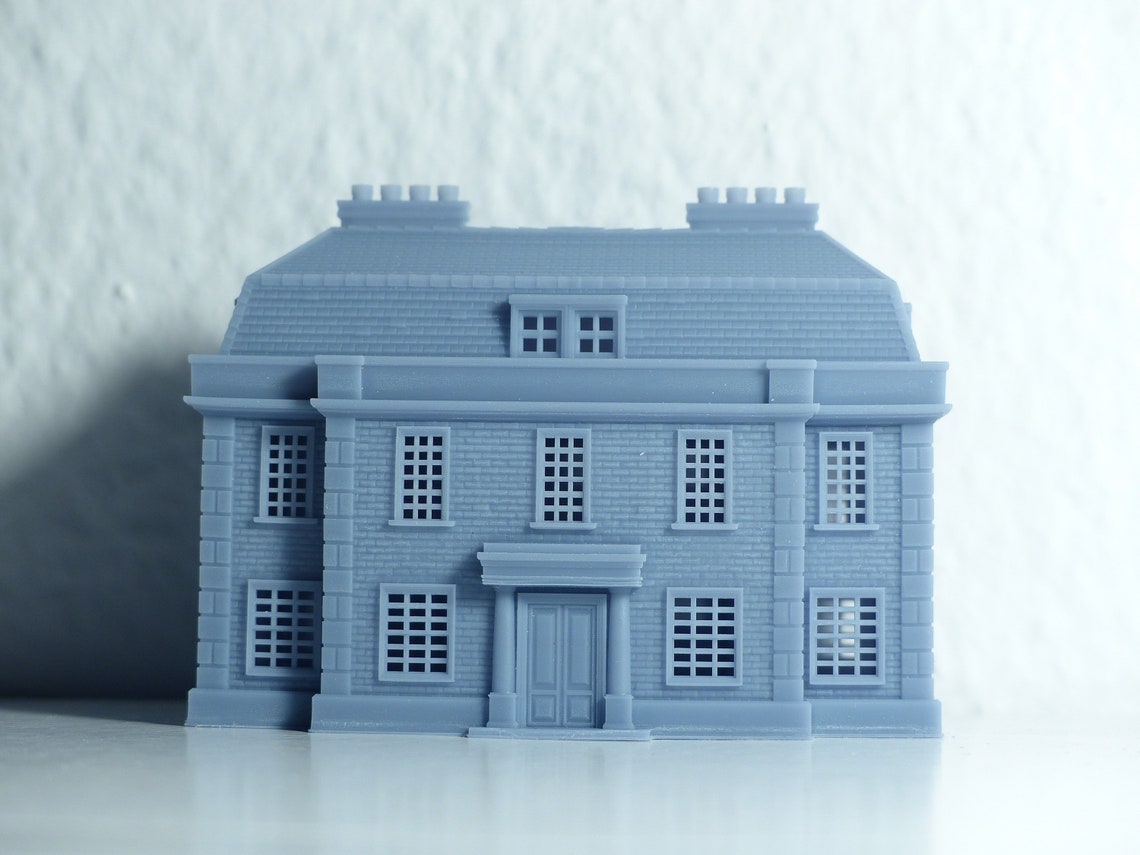 Klassische georgischen Stil Haus britische N Maßstab 1:148 | Etsy