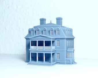 Z scale Shirley Plantation Main Building - 1:220 for Diorama modeling - Building#10B