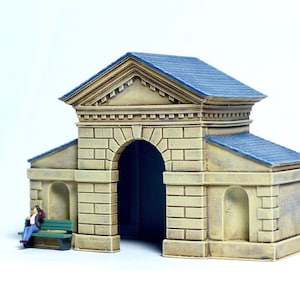 British style Pavilion house - N scale 1:160 for Diorama modeling kit - Building#2B