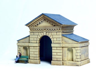 British style Pavilion house - N scale 1:160 for Diorama modeling kit - Building#2B