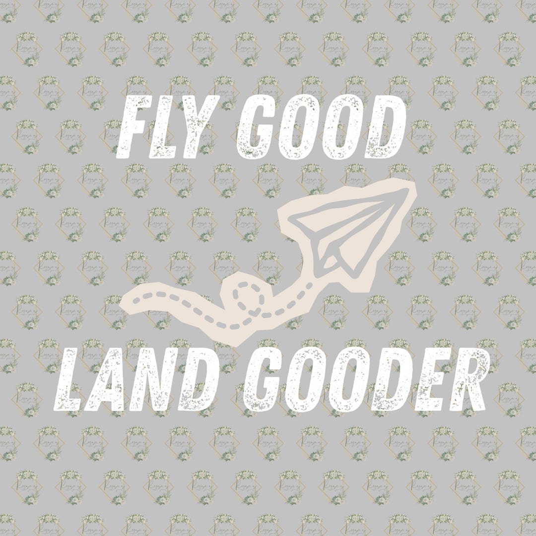 Fly Good Land Gooder Version 1 PNG - Etsy