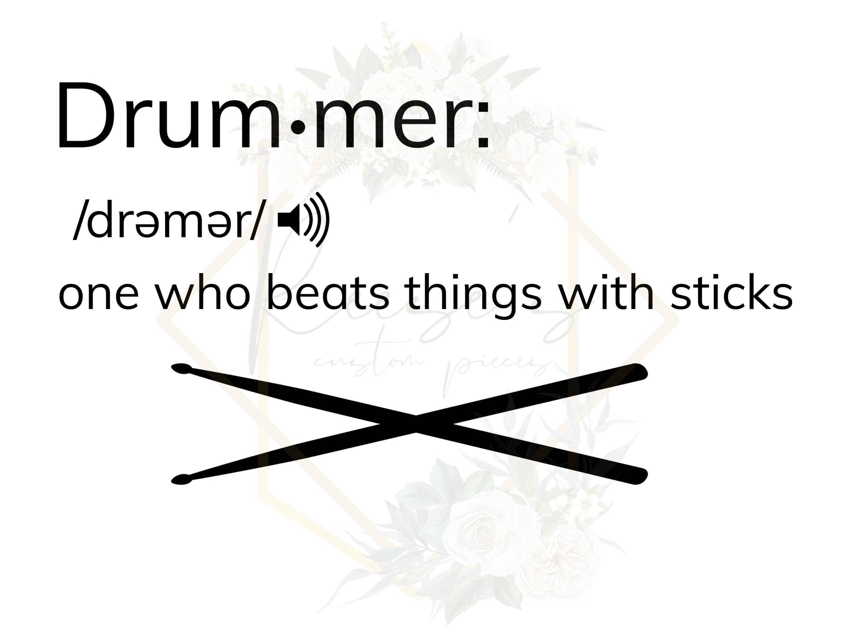 Drummer Definition PNG Etsy