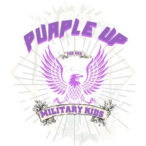 Purple Up for the Military Child PNG