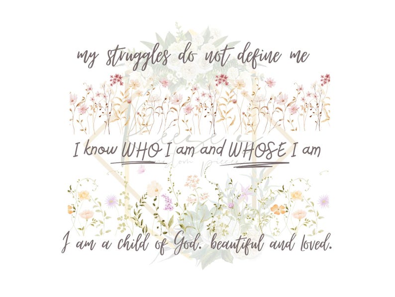 God Defines Me My Struggles Do Not Define Me JESUS PNG - Etsy