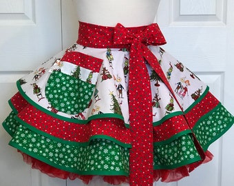 Handmade aprons with a flirty style by QuiltedApronBoutique