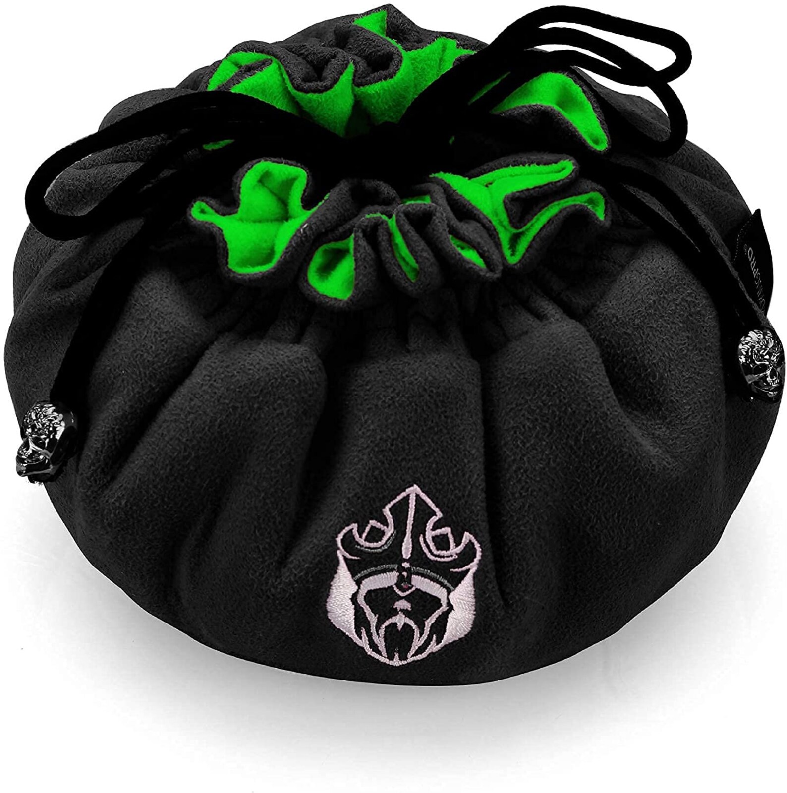 Dice Bag With 15 Pockets Black&green Capacity 200 Dice Etsy