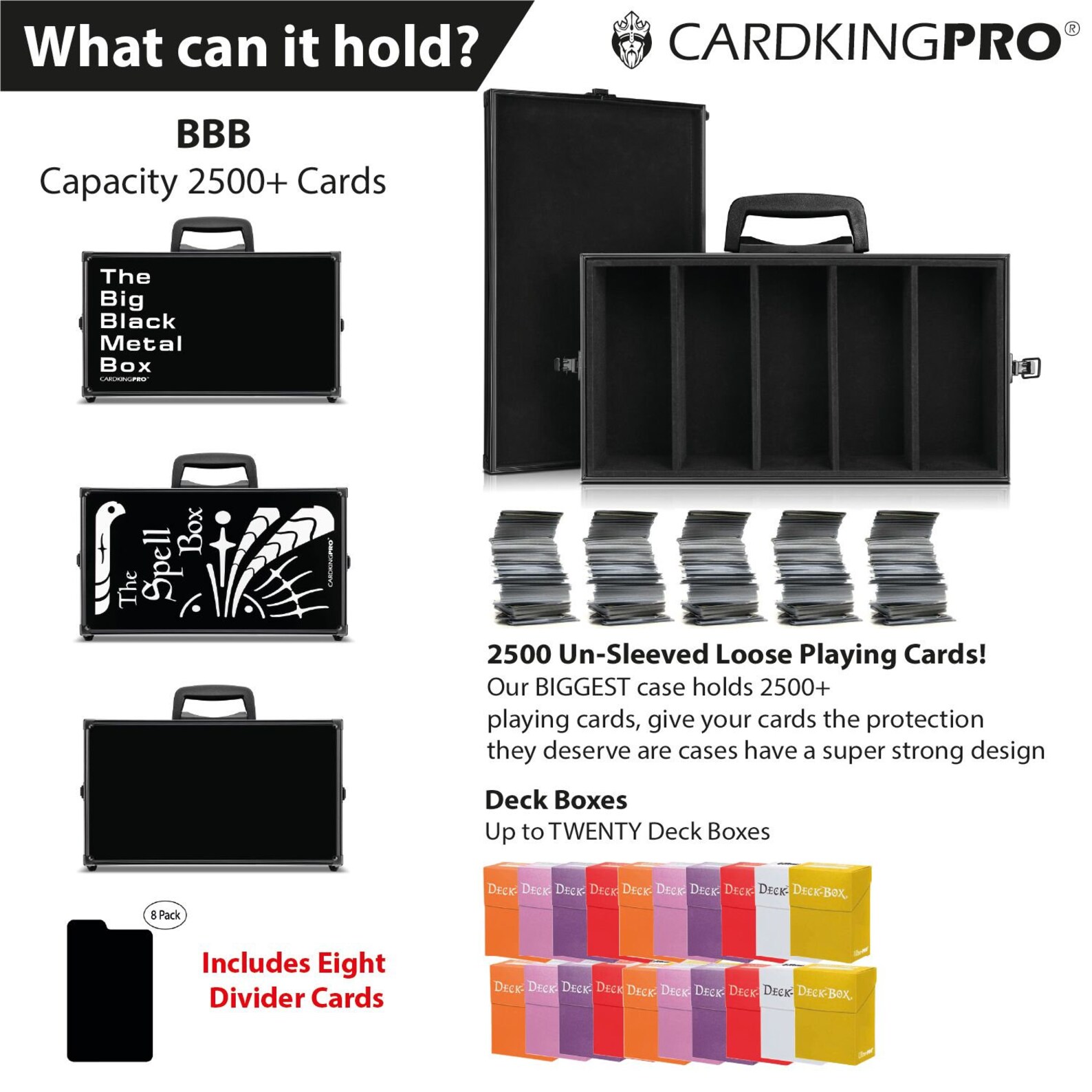 Trading Card Storage Case The Big Black Metal Box CAH Cards Etsy