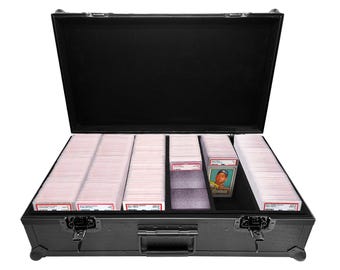 Graded Card Storage Case | Holds 250+ PSA, Beckett, CGC Cards | Lockable Protection