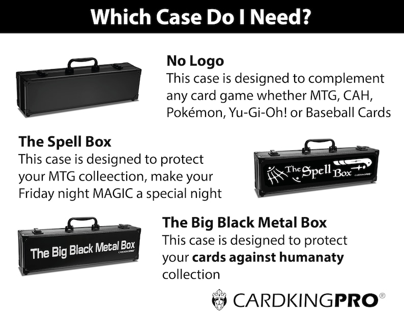 cards against humanity case the big black metal box etsy