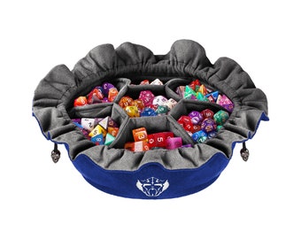 Compartment Dice Bag, Holds 150+ Dice, D&D Gaming