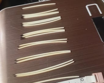 17 púas de puercoespín - Triple lavado, cortado y seleccionado - Origen ético, Norteamérica, extraídas a mano, 2,2-3,0"