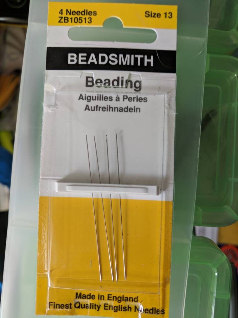 Beadsmith English Beading Needles Size 13 - 4 Needles