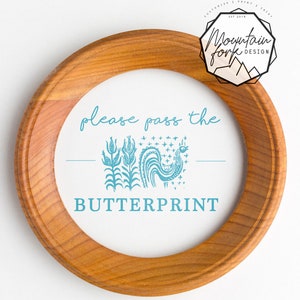 Pyrex &quot;Please Pass the Butterprint&quot; -  SVG/Clip Art