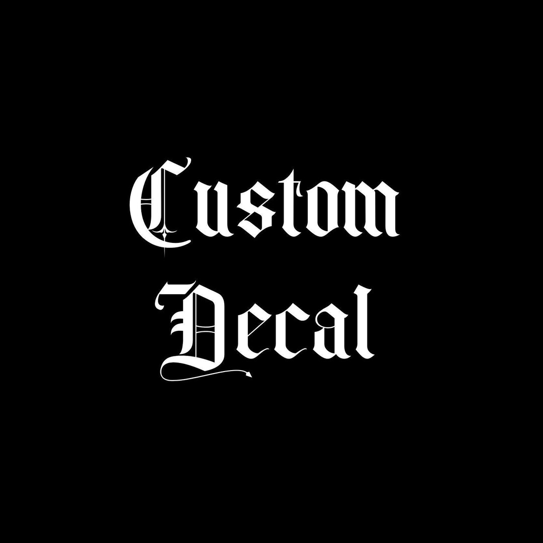 Custom Decal Etsy
