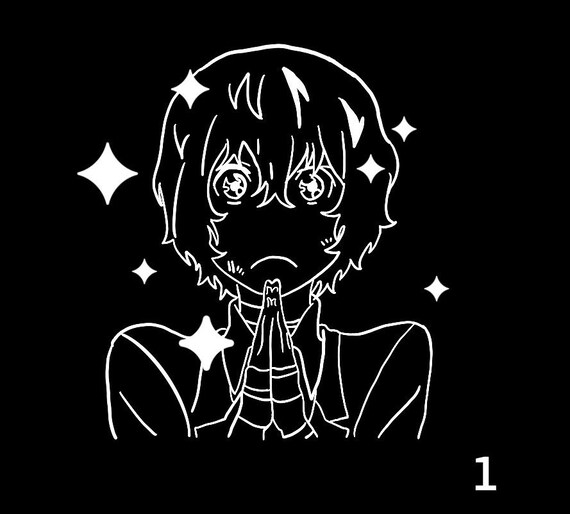 Bungo Stray Dogs Dazai Decal Etsy