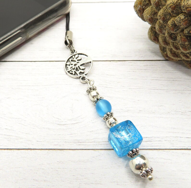 Beaded Phone Charm Cell Phone Charm Tree of Life Charm Etsy