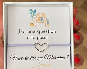 COFFRET - Veux tu être ma marraine ? Promue Marraine, future marraine, annonce grossesse, annonce bébé, cadeau personnalisé demande marraine