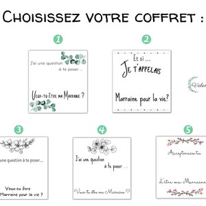 Choisissez votre COFFRET - SANS BIJOU, Boite cadeau Marraine, demande Marraine, future Marraine, ajoutez le bracelet de votre choix...