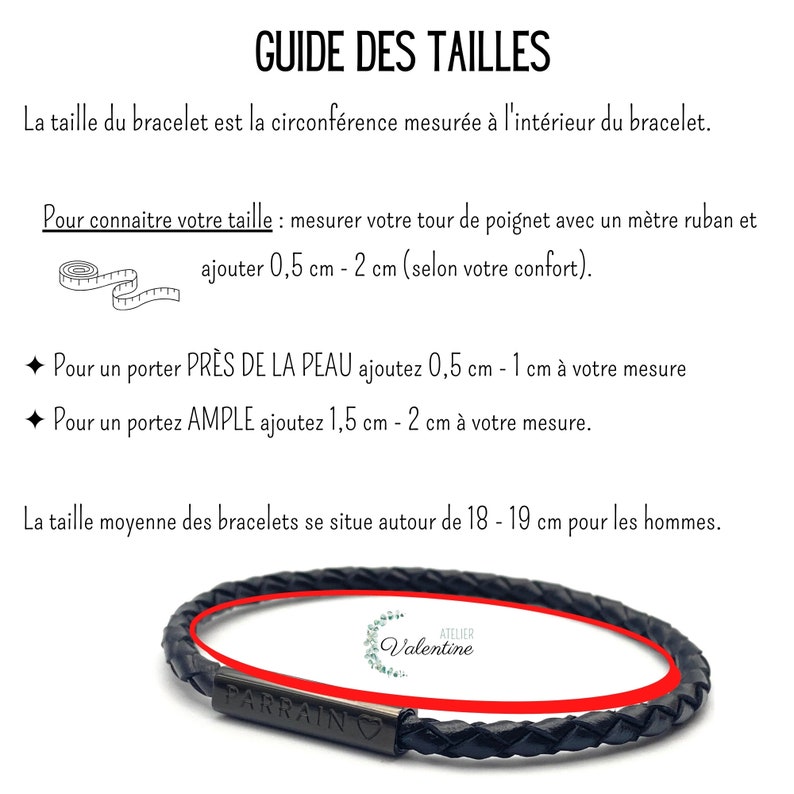 COFFRET Veux tu être mon Parrain Bracelet cordon cuir noir, bracelet personnalisé PARRAIN, demande Parrain, baptème, bracelet parrain, image 5