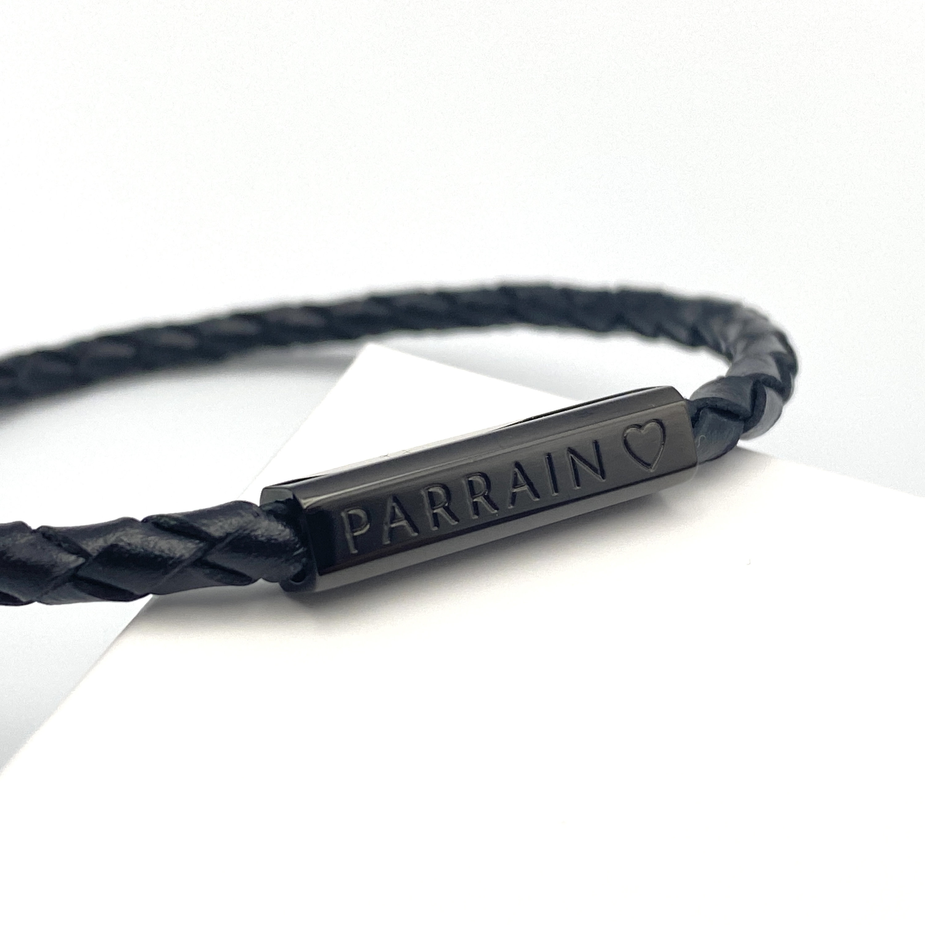 Coffret futur Parrain, annonce Parrain, Veux-tu être mon Parrain ? Bracelet  cordon ajustable PARRAIN