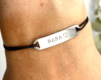 PAPA bracelet, future dad, dad cord bracelet, dad gift, personalized dad gift, Father's Day, Dad's Day