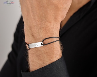 PAPA bracelet, future dad, dad cord bracelet, dad gift, personalized dad gift, Father's Day, Dad's Day