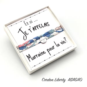 COFFRET - Et si ... je t'appelais Marraine pour la vie ? Future marraine, annonce grossesse, annonce bébé, cadeau personnalisé Marraine