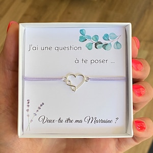 Argent 925, COFFRET - Veux tu être ma marraine ? future marraine, annonce grossesse, annonce bébé, cadeau personnalisé demande marraine