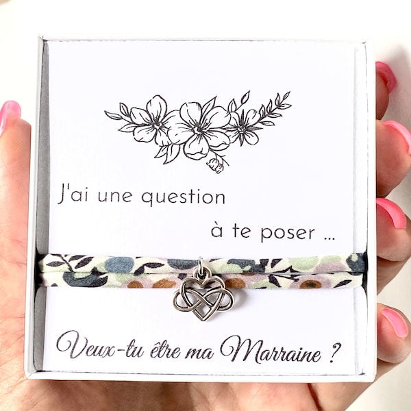 Coffret - Veux tu être ma marraine ? Promue Marraine, future marraine, annonce grossesse, annonce bébé, cadeau personnalisé,demande marraine