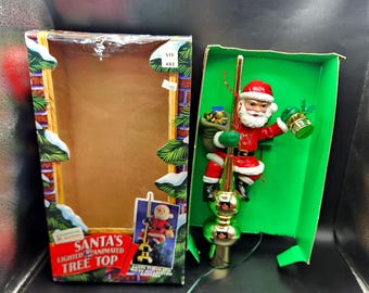 Mr. Christmas Santa Takes Requests Santa Playing Saxophone Works 3
