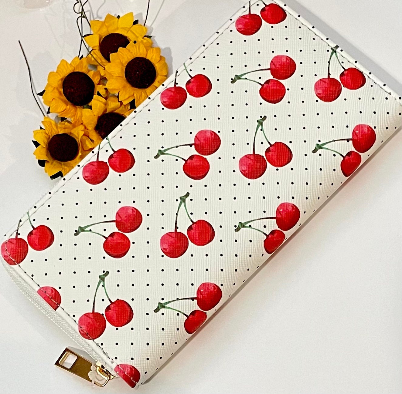 Cherry Wallet / Wallets / Womens Wallets / Gifts for Her / Etsy