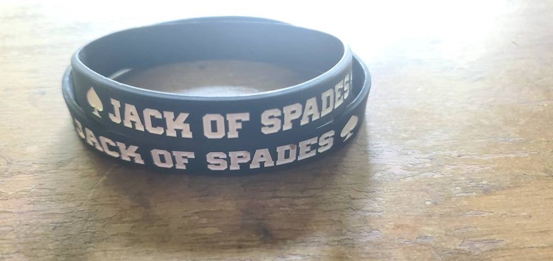 Jack of Spades Wristband Qos Jos BBC Lifestyle Bracelet. Please Wear