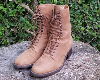 low heel granny boots