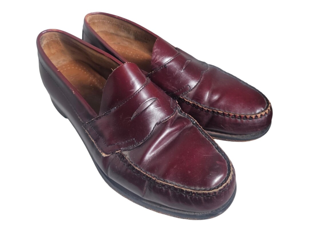 Vintage GH Bass & Co Weejuns Penny Loafers 10.5 EE Shoes USA Made