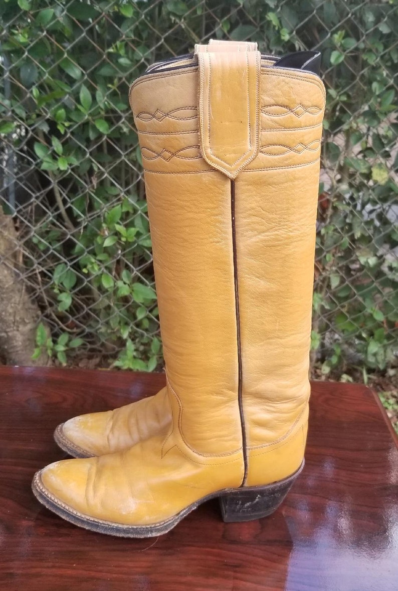 yellow cowgirl boots