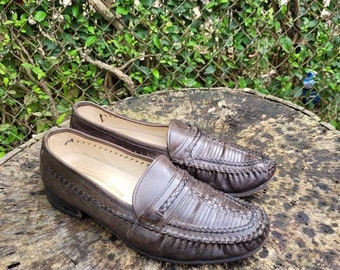 Bruno Magli Ashton Brown Leather Slip on Loafers Smart  display picture 3