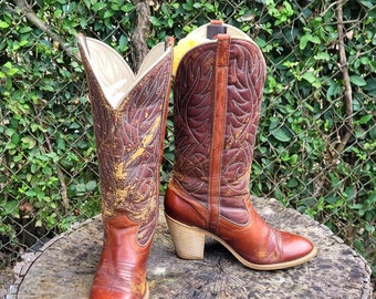 ヴィンテージ SONORA BOOTS ブラック ローパーブーツ/本物の