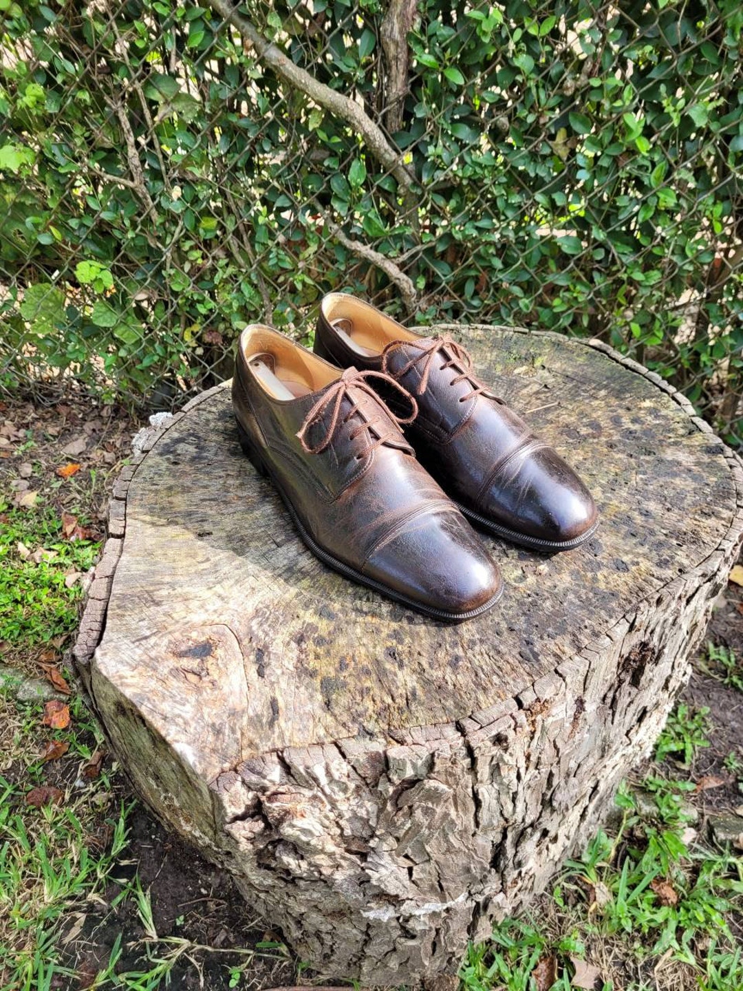 Vintage Bally France Men\'s Size 7.5D Brown Leather Dress Shoes Wingtips Oxfords m63523013466_1.jpg main image 3