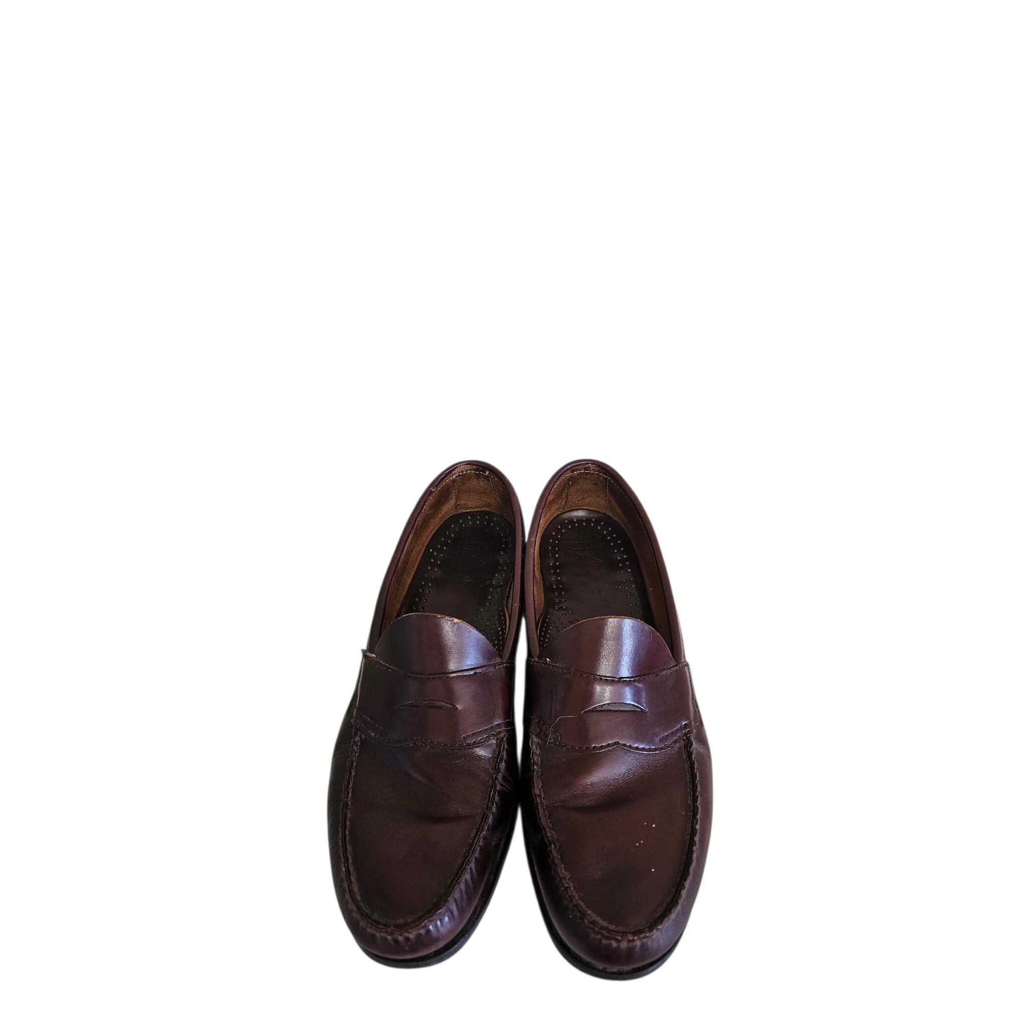 GH Bass Weejuns Men\'s Size 11.5 D Black Brown Wilton Leather Penny Loafer Shoes Mens Larson Weejuns® Penny Loafer Black | G.H. Bass main image 4