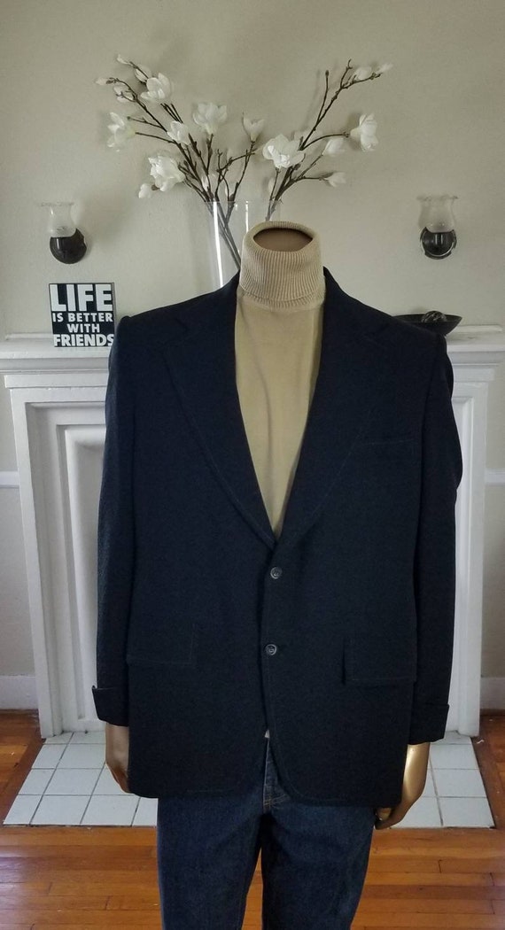 Vintage Austin Leed Sports Coat/ 100% Polyester Su