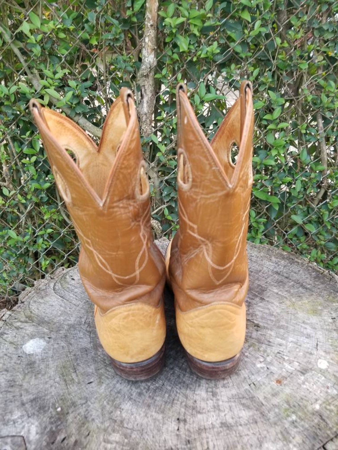Vintage Cowboy Riding Boots/western Style Rodeo Boots/genuine Etsy