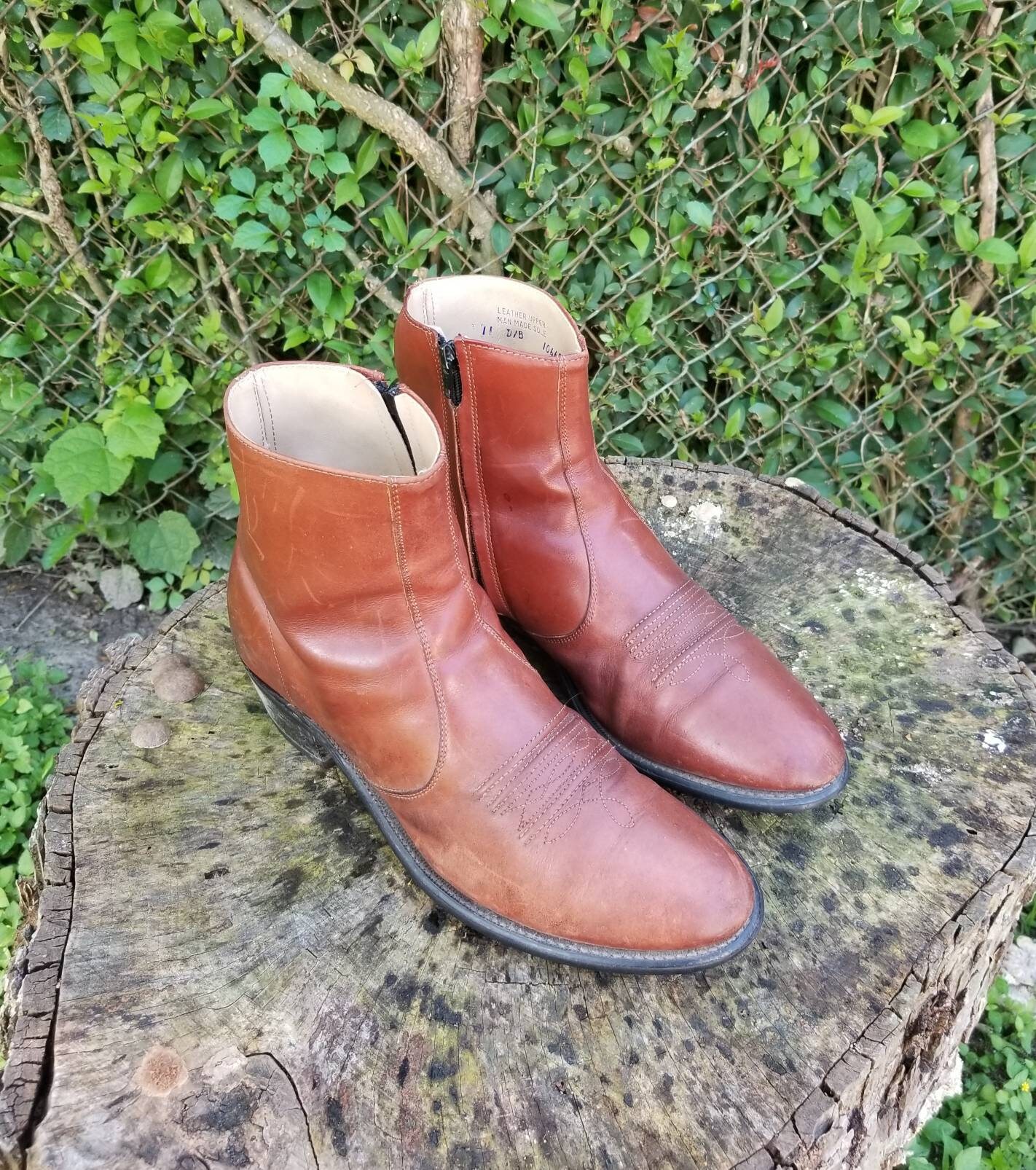 mens western style ankle boots