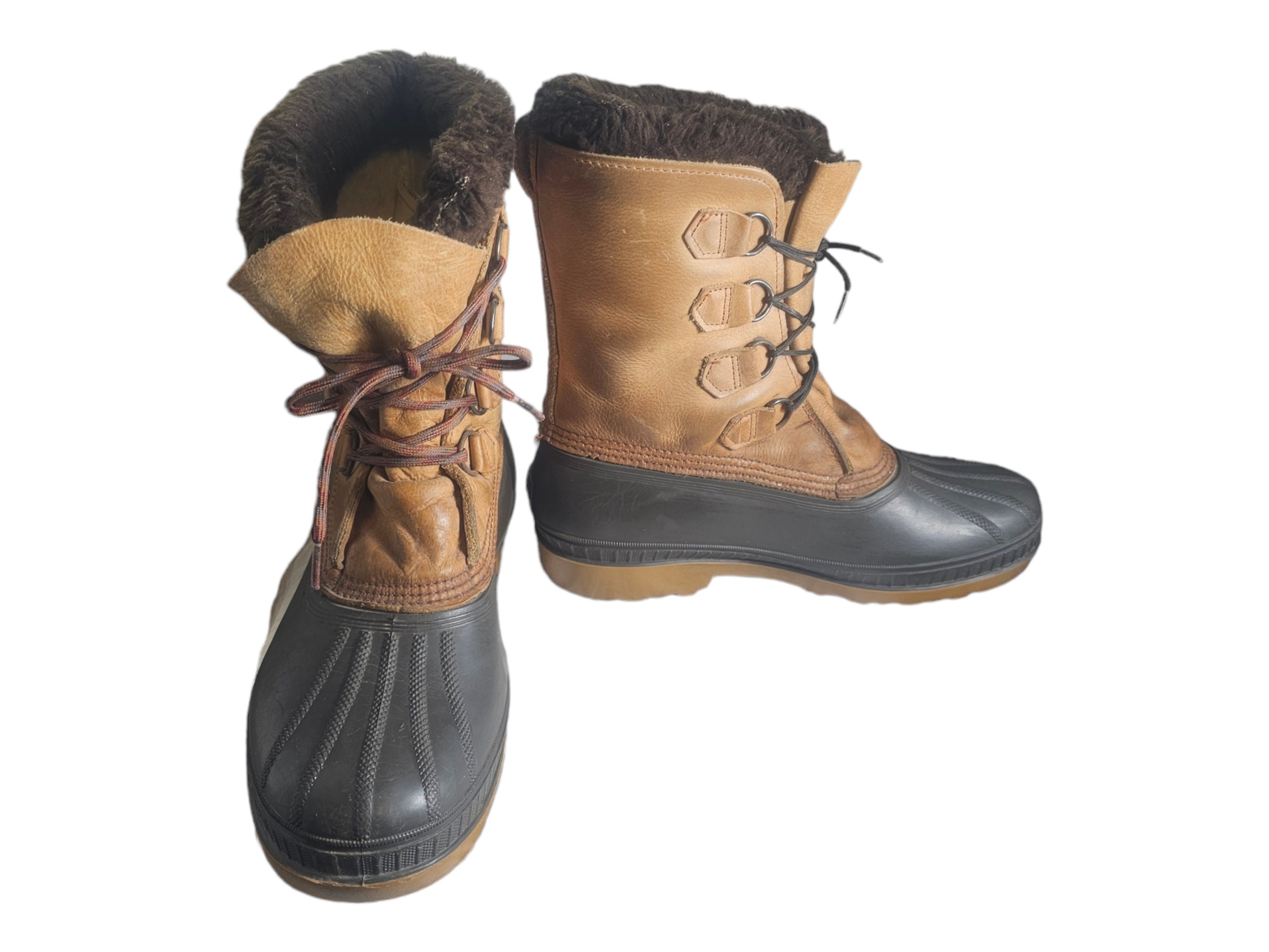 Sorel Badger original snow work boots Sorel Badger Snow Boots Womens 9 Green Leather Waterproof  main image 3