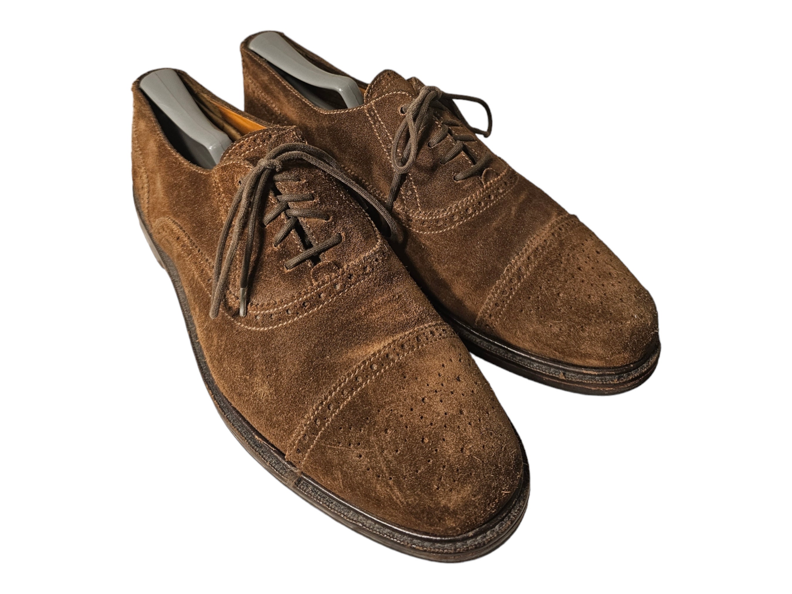 Vintage Men Suede Lace up Shoes by Lands End Size 10m/men 