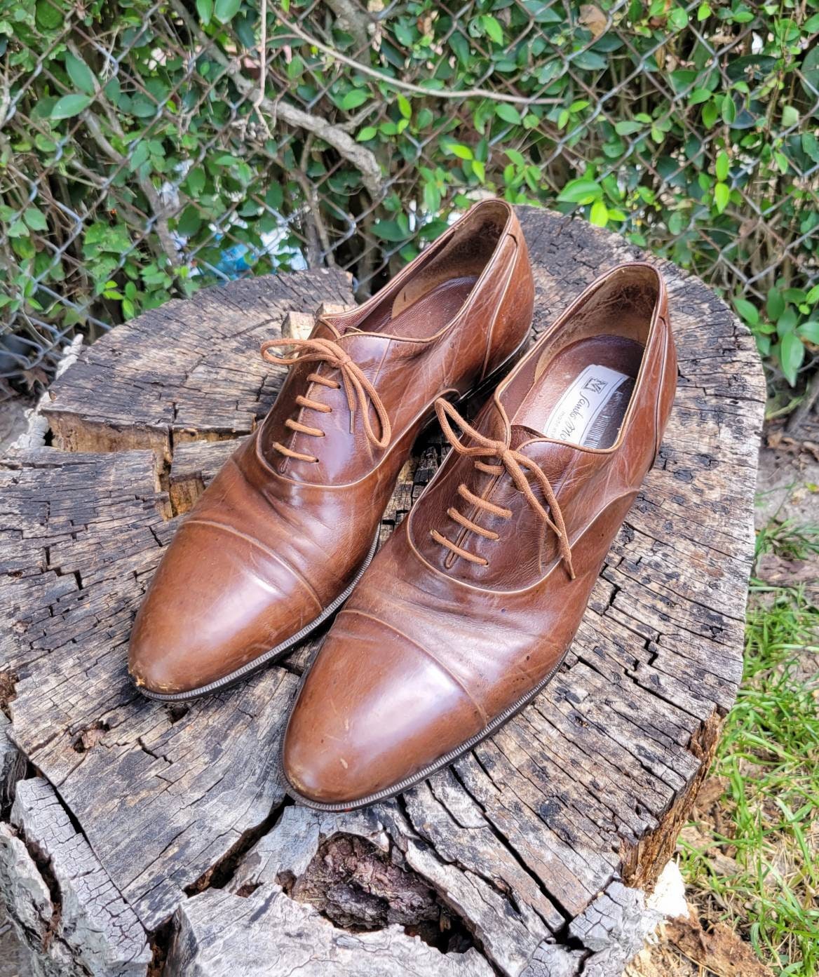 Mens Sandro Moscoloni Brown Leather Tie Oxfords sz 11.5  17016 Sandro Moscoloni Tan/Brown/Black Irving Men main image 2